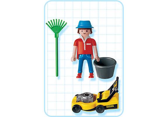 Mann mit Rasenmäher 3233B Playmobil
