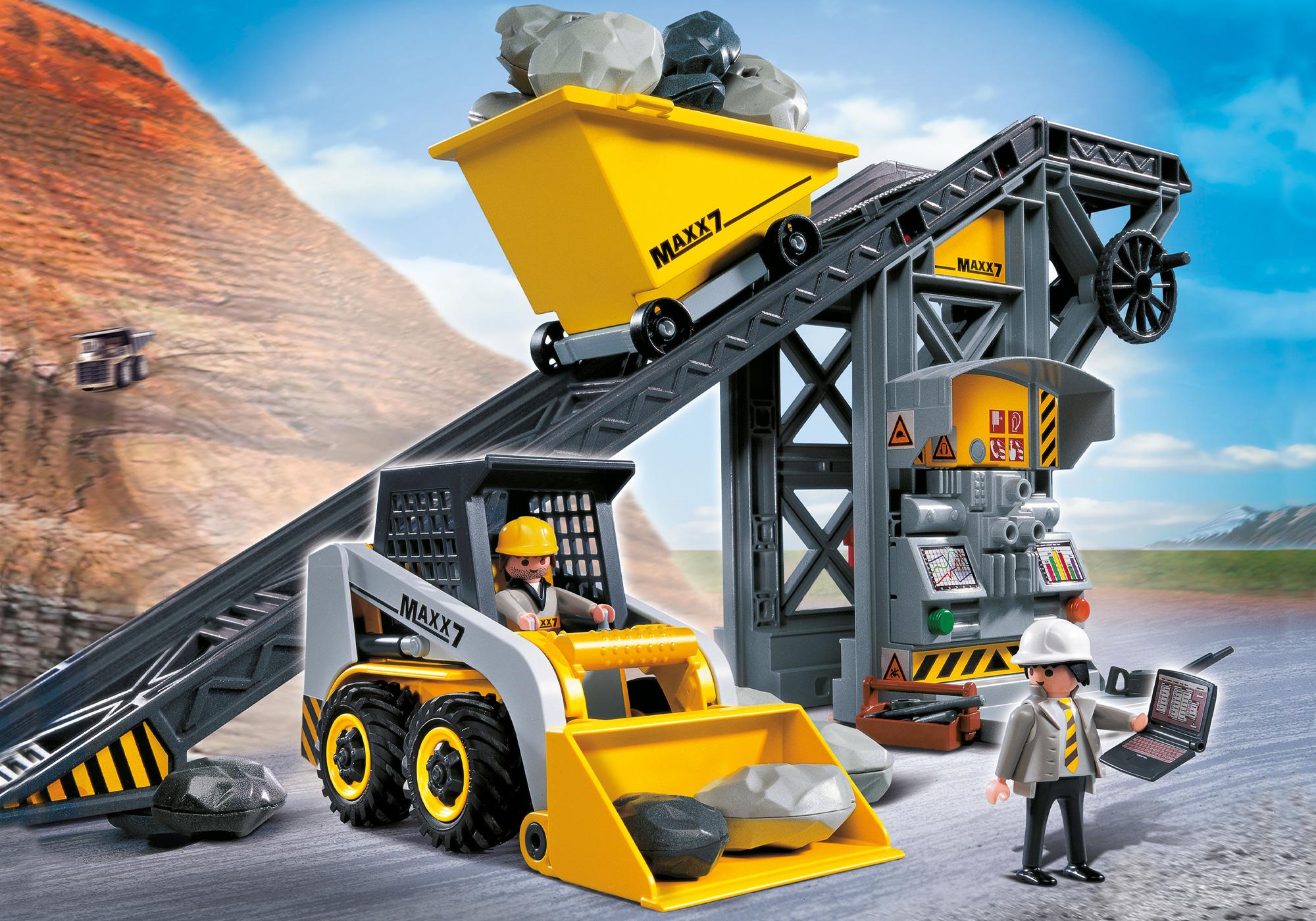 Conveyor with Mini Excavator - 4041 | PLAYMOBIL®