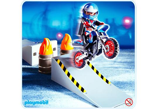 playmobil motocross bike with raptor