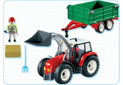 PLAYMOBIL 4496 Tracteur Avec Remorque Jeux Jouets