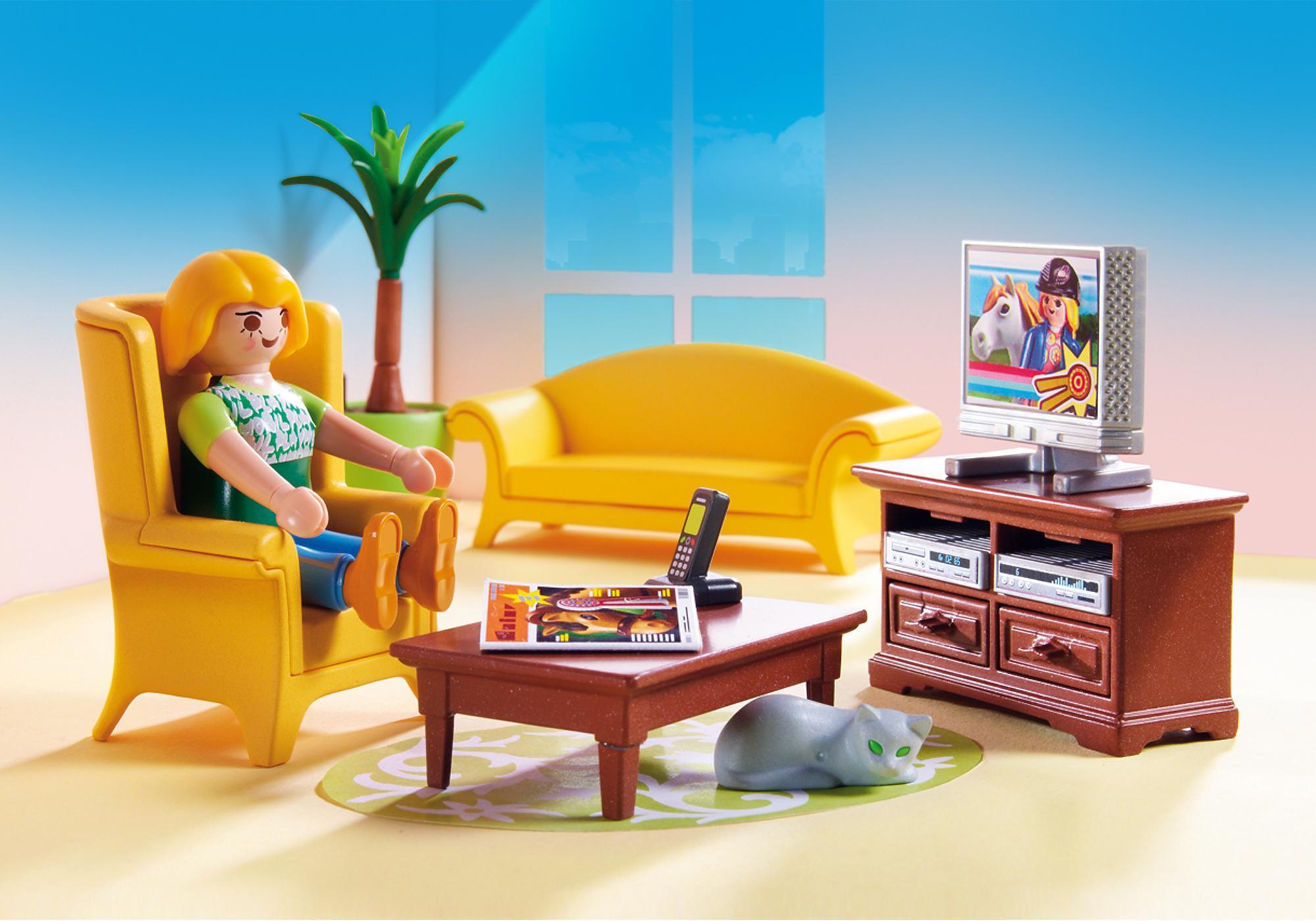 Living Room with Fireplace 5308 PLAYMOBIL® USA