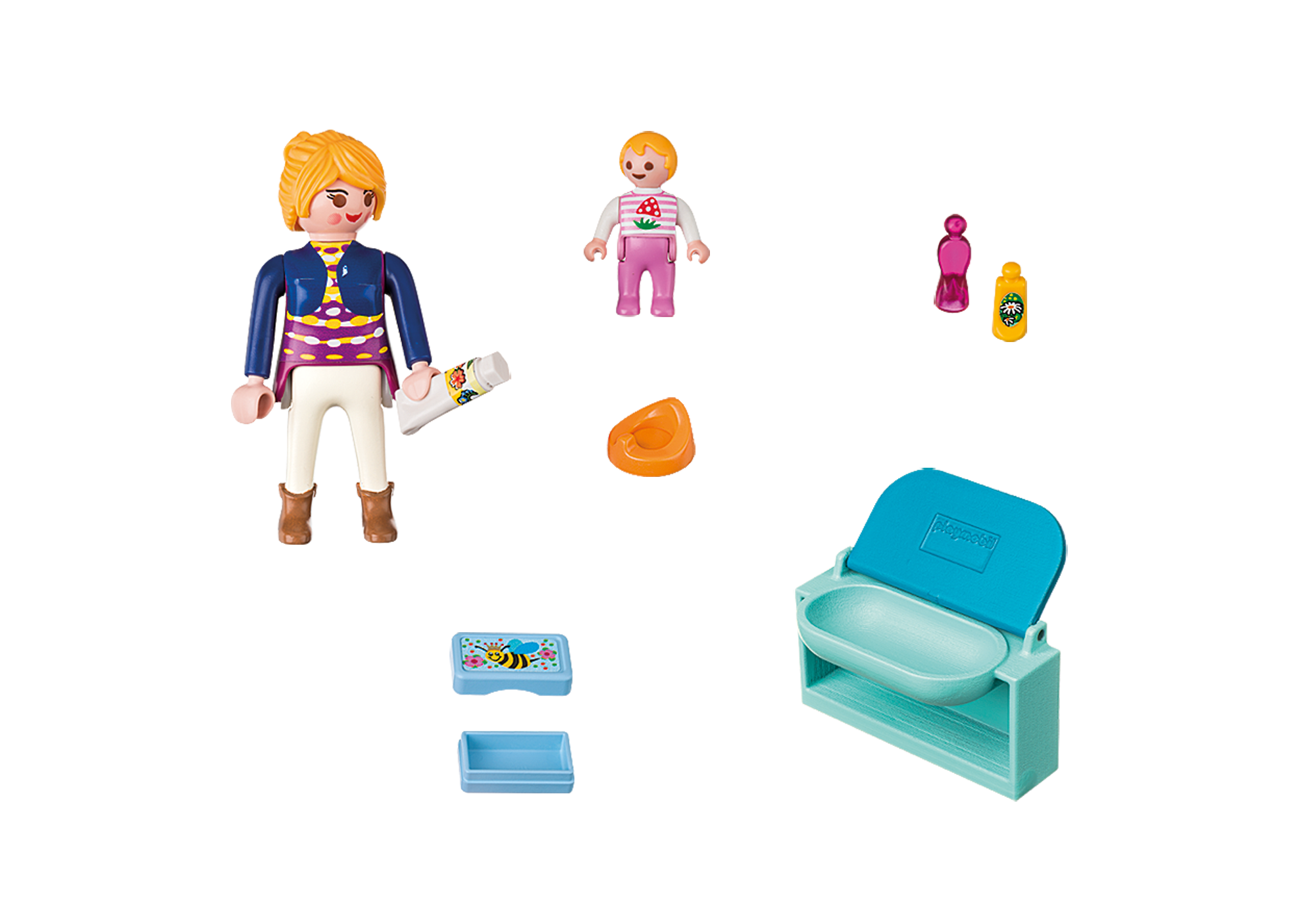 Mutter mit Baby-Wickeltisch - 5368 - PLAYMOBIL® Deutschland