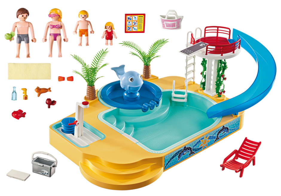 Children`s Pool with Whale Fountain - 5433 - PLAYMOBIL® USA