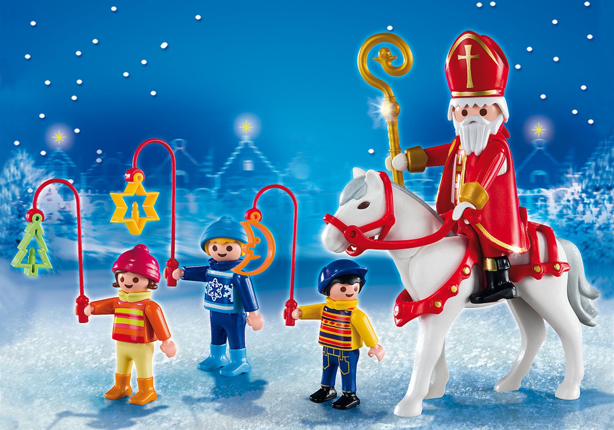 Carte De Saint Nicolas à Imprimer Saint Nicolas avec enfants - 5593 | PLAYMOBIL®