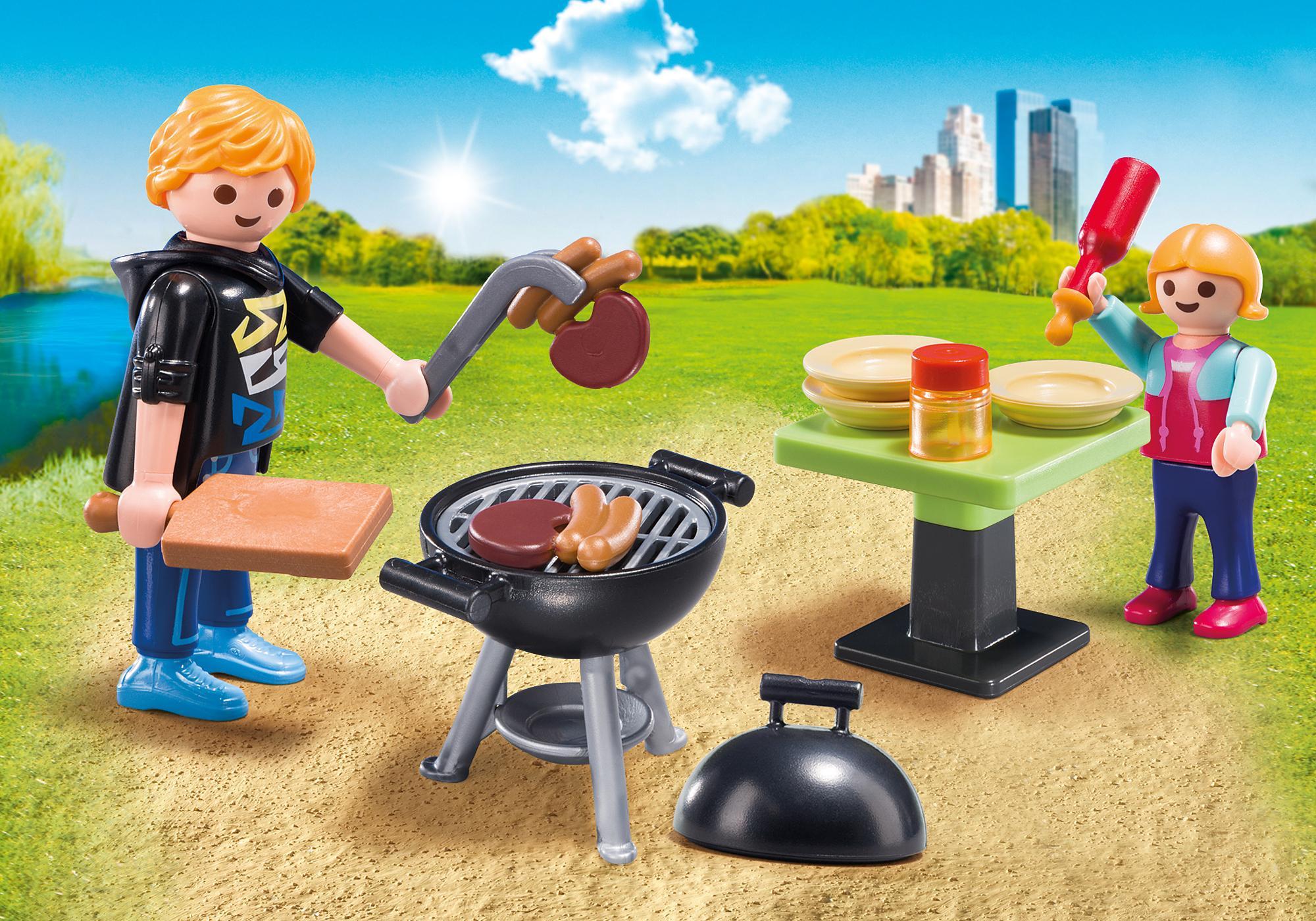 Backyard Barbecue Carry Case 5649 PLAYMOBIL USA