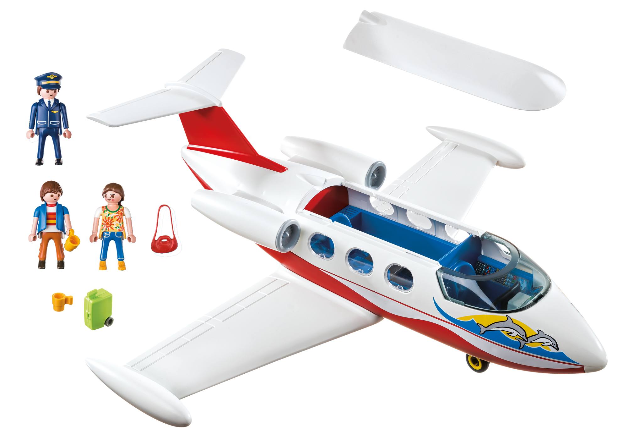 Avion avec pilote et touristes - 6081 - PLAYMOBIL® France