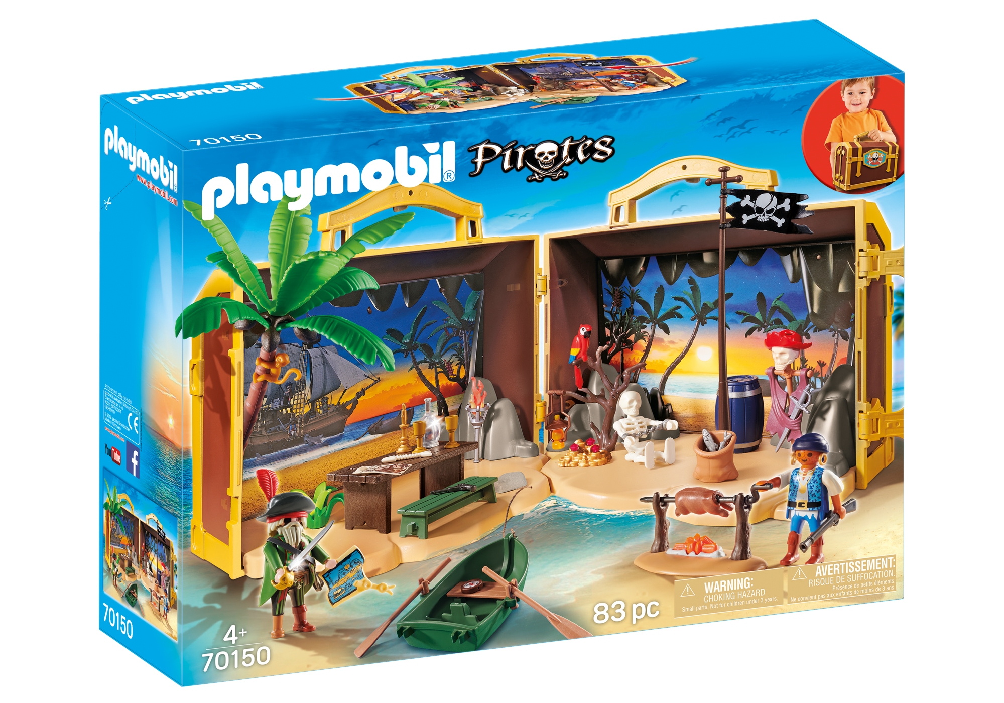 Donjon pirates transportable Playmobil - Grenier d'enfance