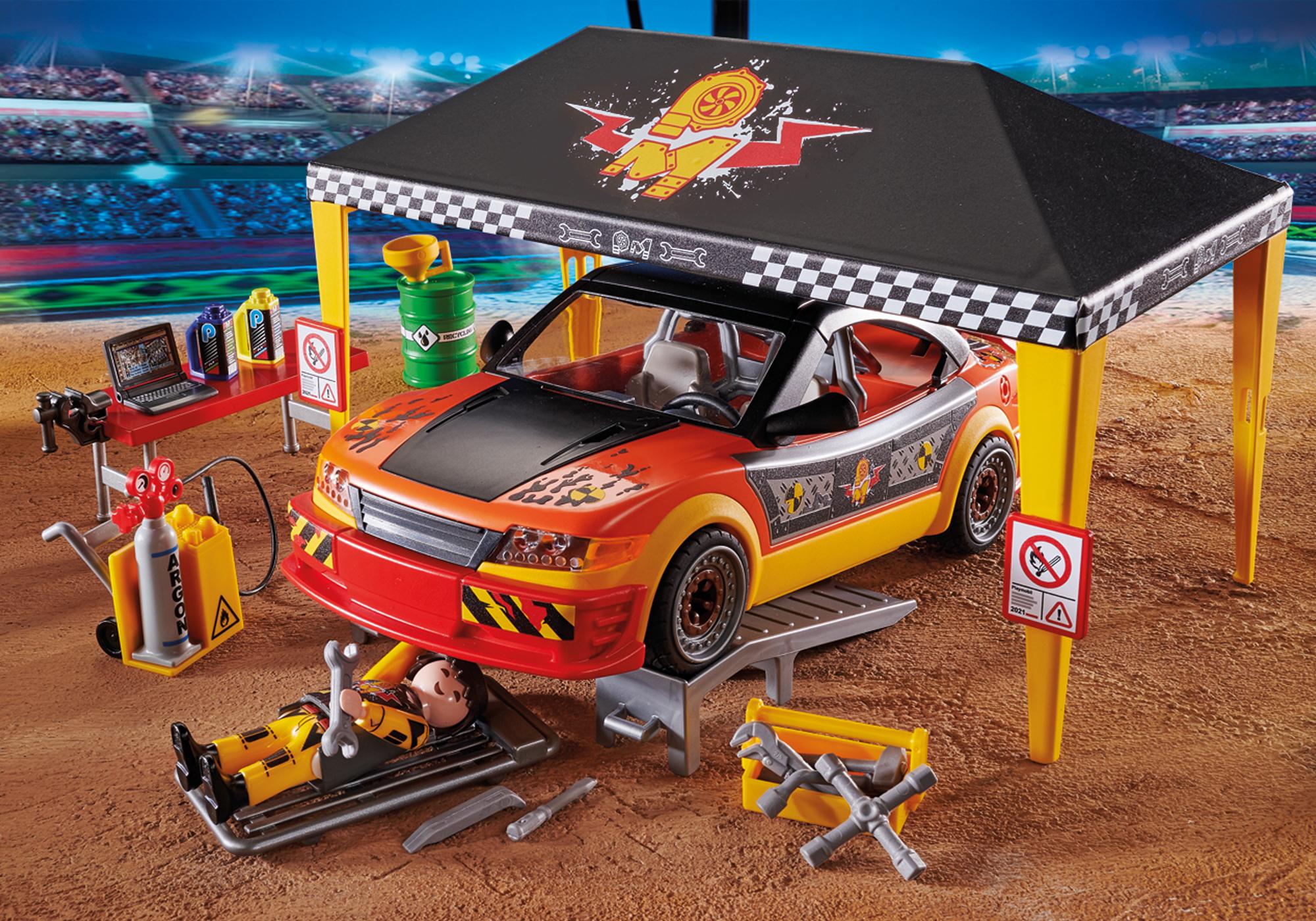 Dyrt Afhængighed chance Stunt Show Service Tent - 70552 | PLAYMOBIL®