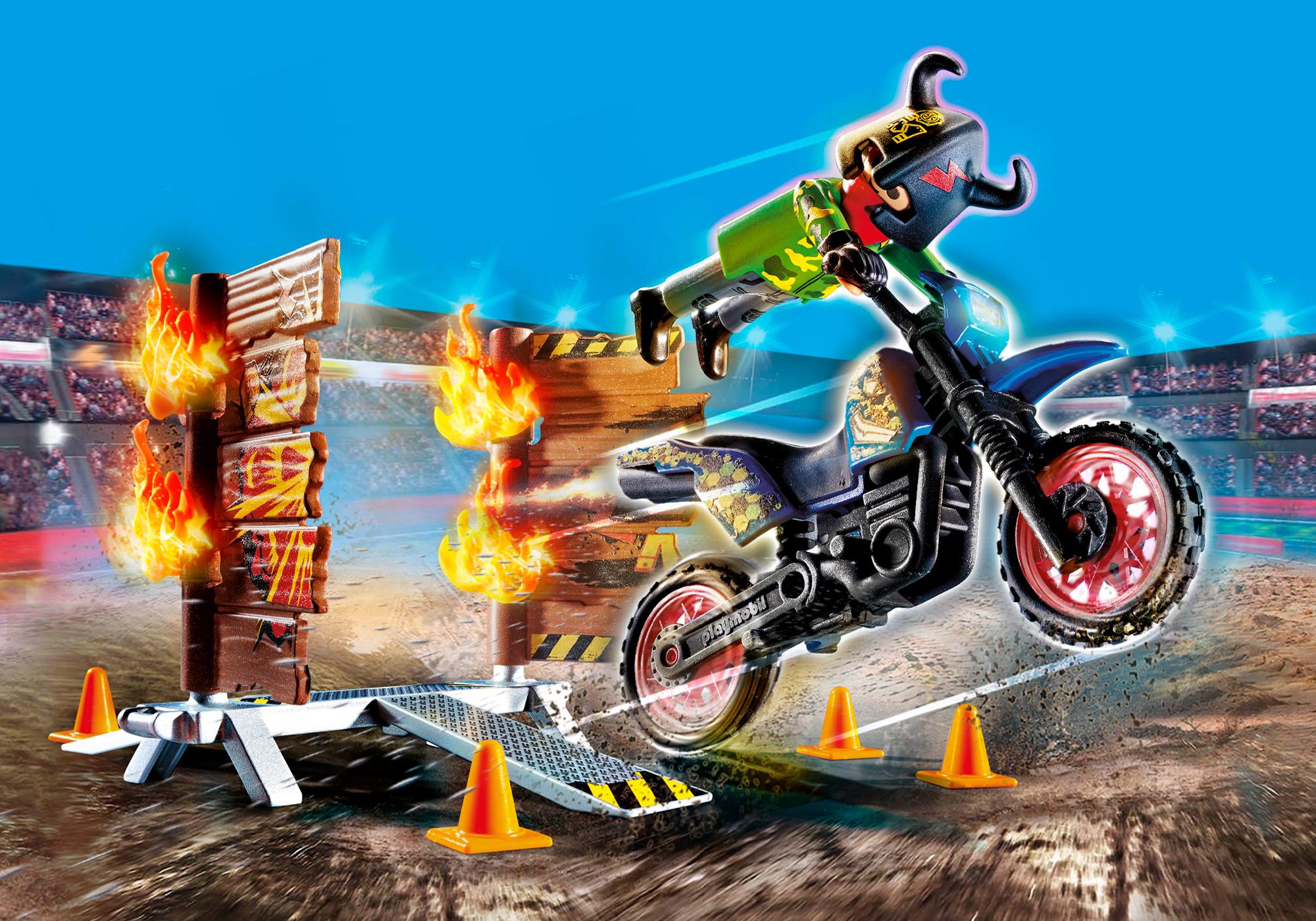  PLAYMOBIL 71577 Motocross Bike with Raptor : Toys & Games