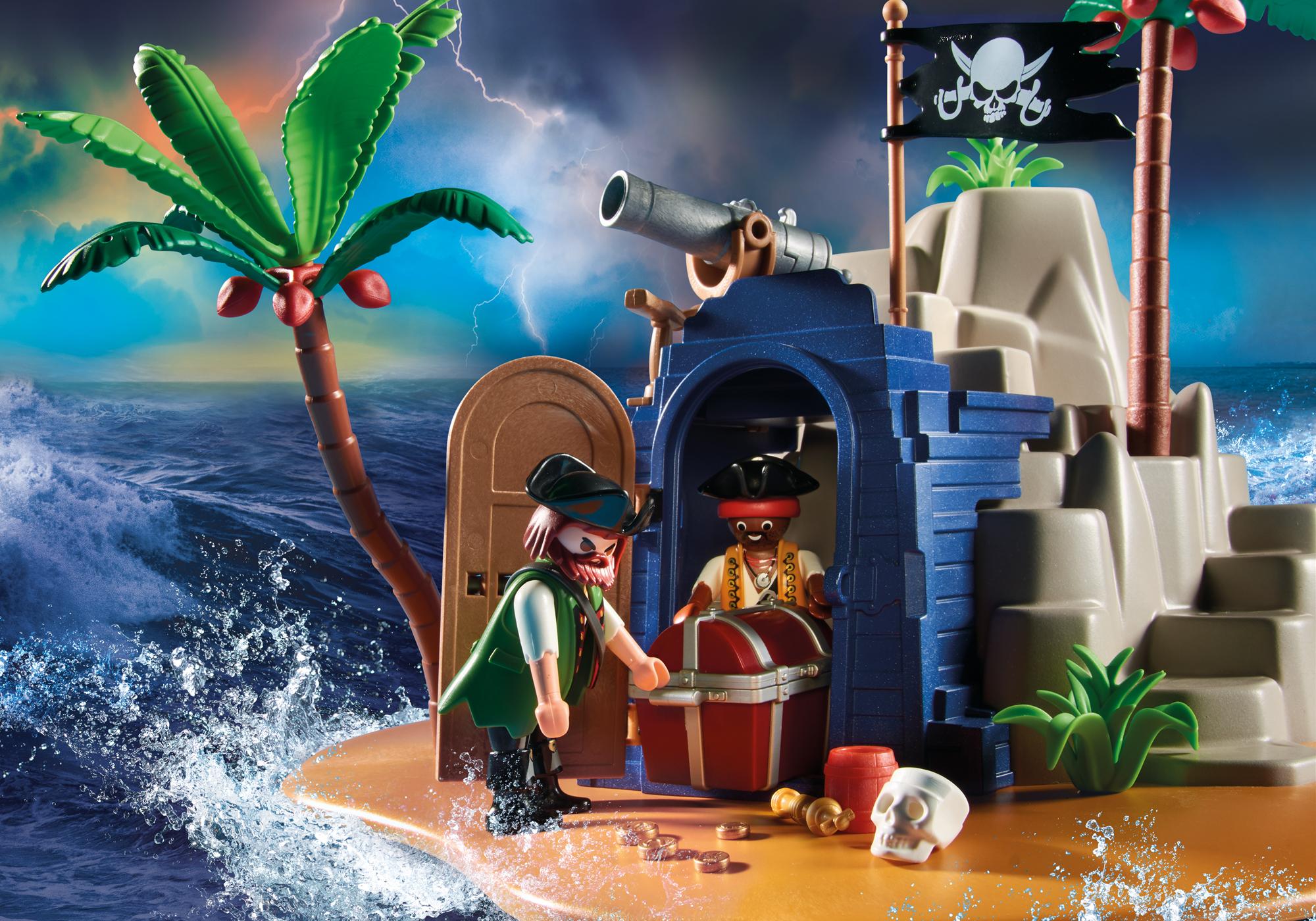 NEW SEALED PLAYMOBIL 70556 Pirates Island w/Treasure Cove Hideout 120 Pc  Toy Set