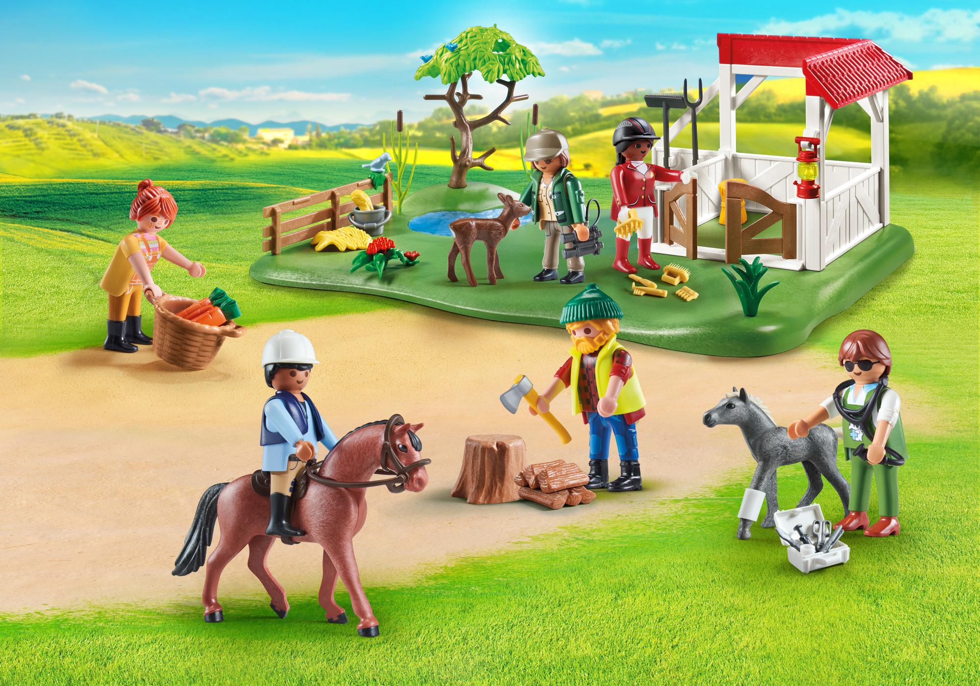 Poney Caravane Playmobil Country - Écurie