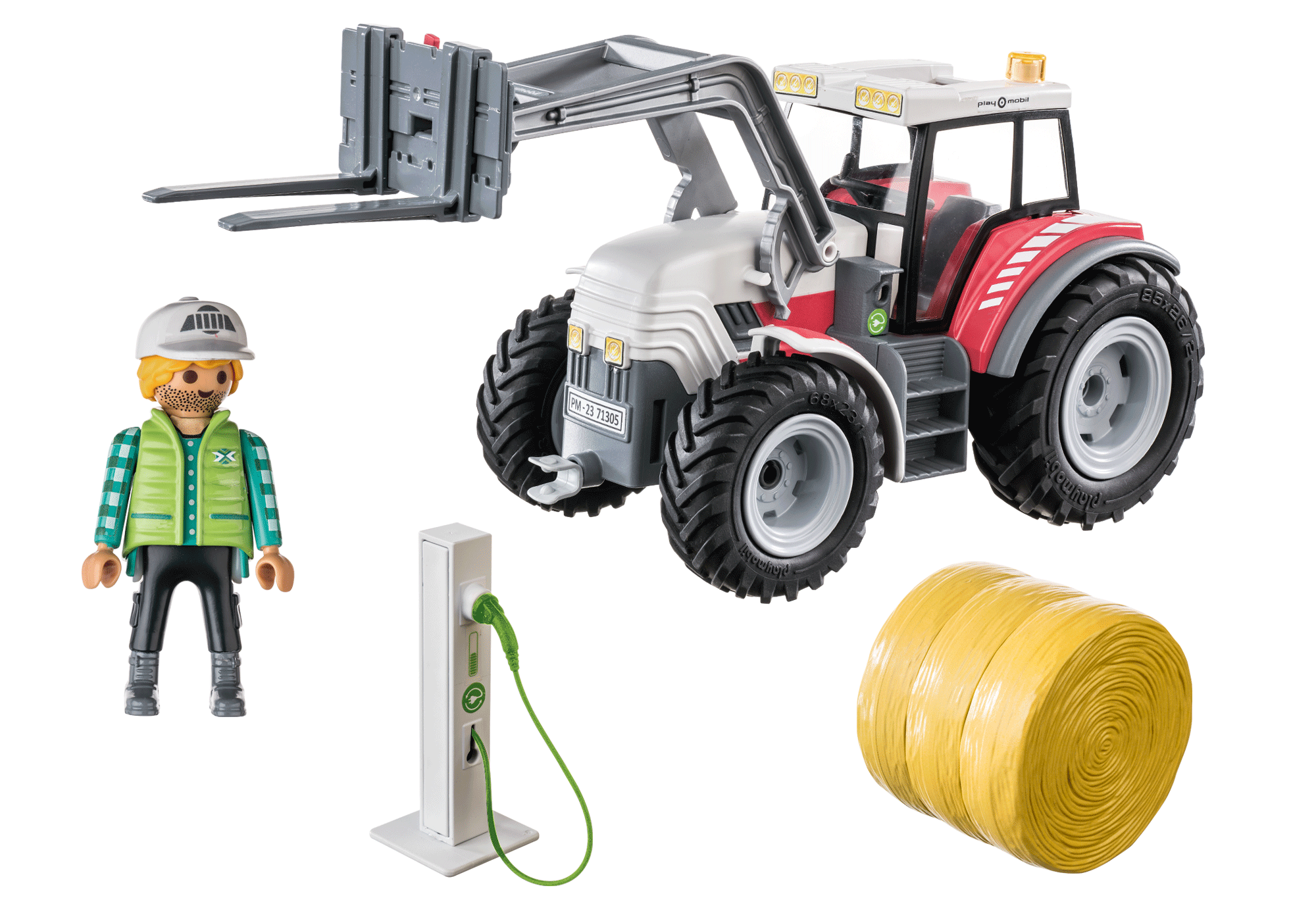 PLAYMOBIL COUNTRY - GRAND TRACTEUR ÉLECTRIQUE #71305 - PLAYMOBIL / Country