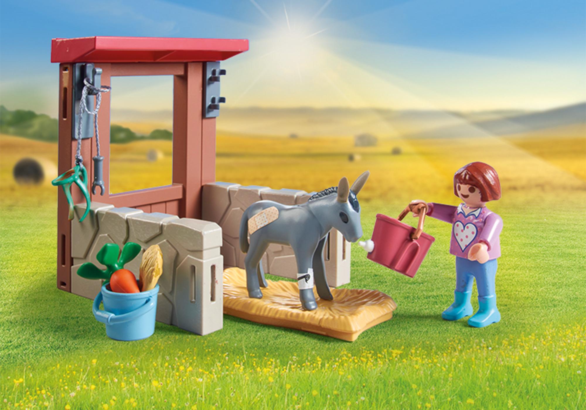 Playmobil Country 71471 pas cher, Vétérinaire avec animaux de la