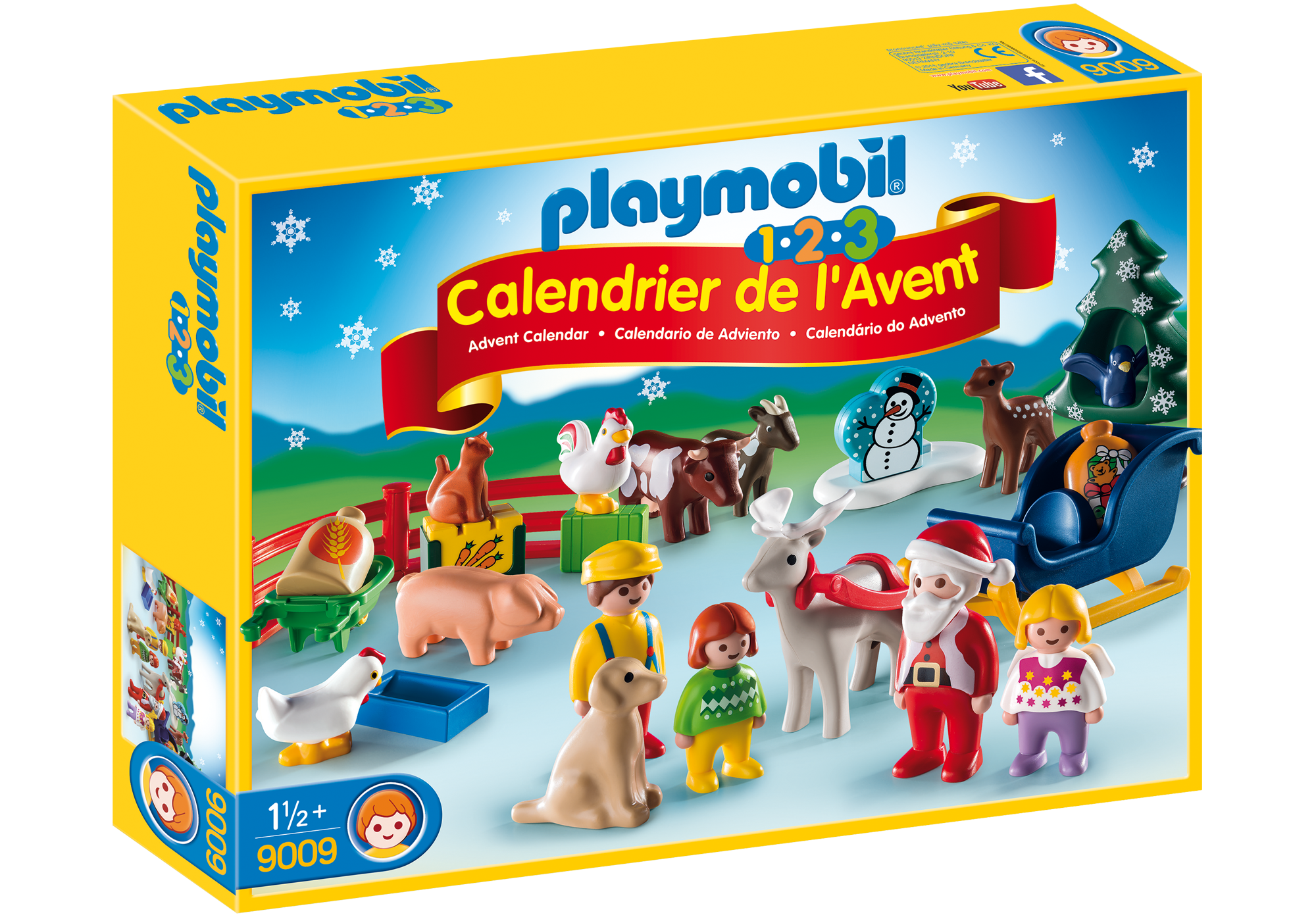 Calendrier de l'Avent 1.2.3 Noël à la ferme - 9009 - PLAYMOBIL® France