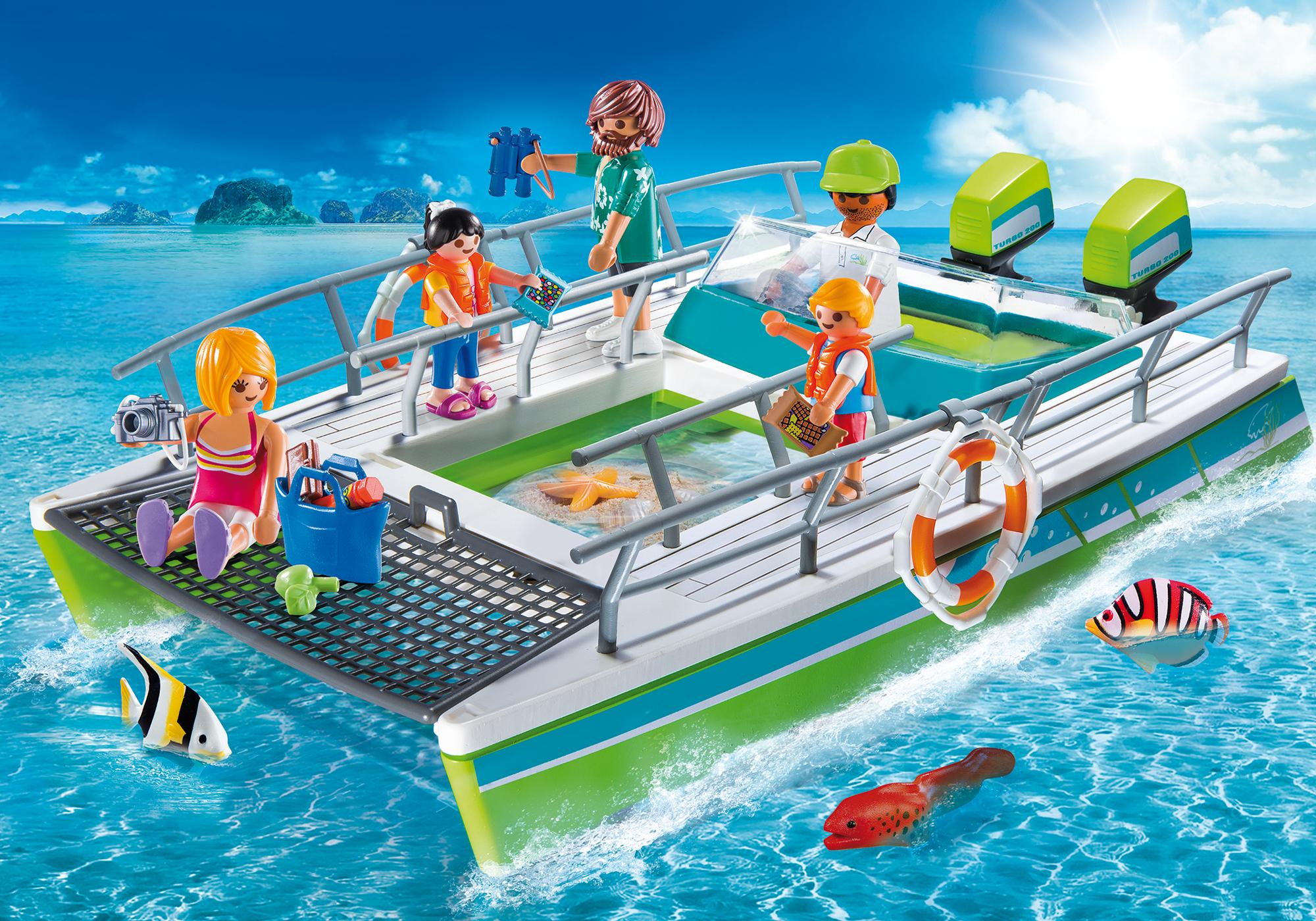 Glasbodenboot mit Unterwassermotor - 9233 - PLAYMOBIL® Deutschland