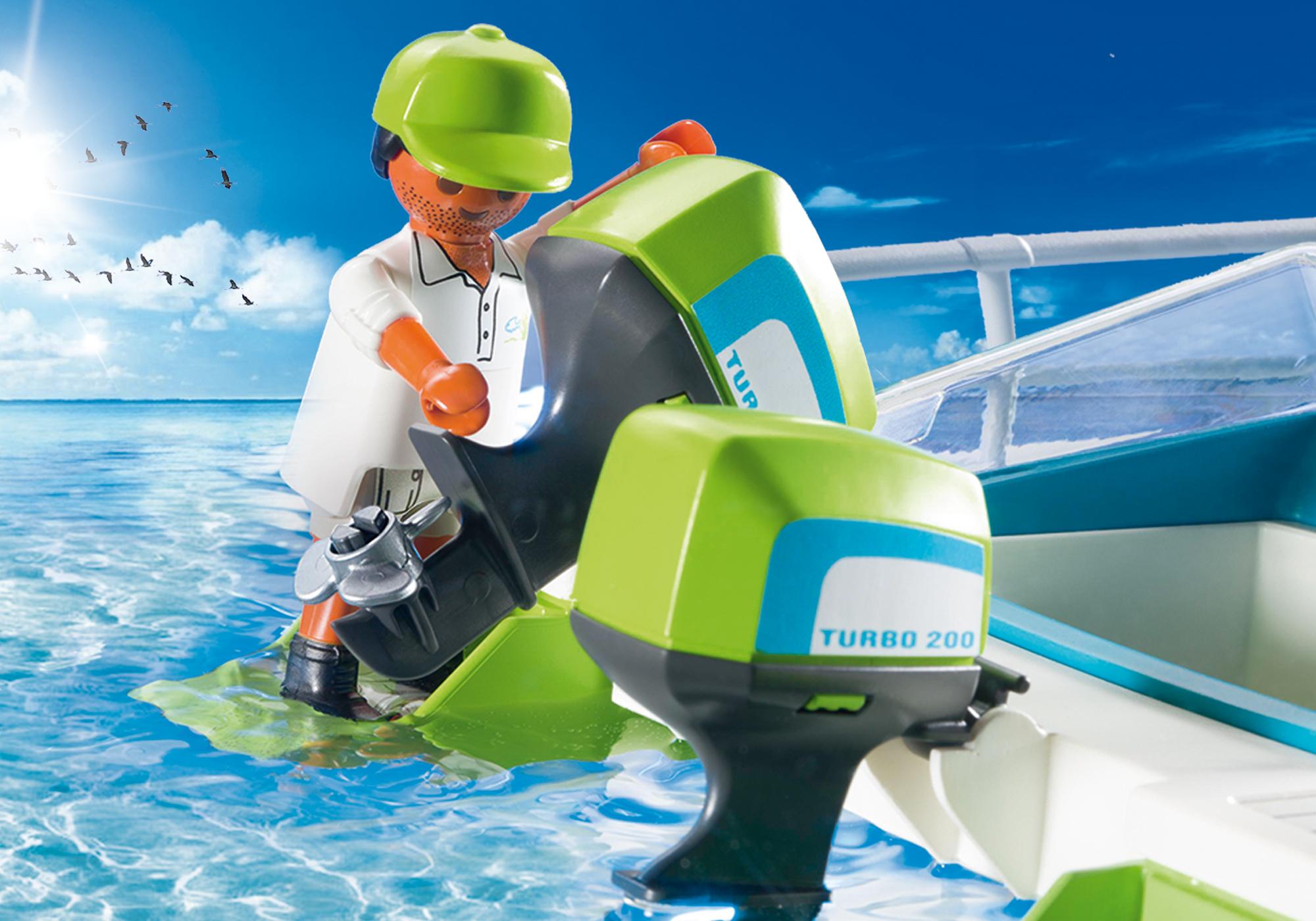 playmobil submarine with underwater motor