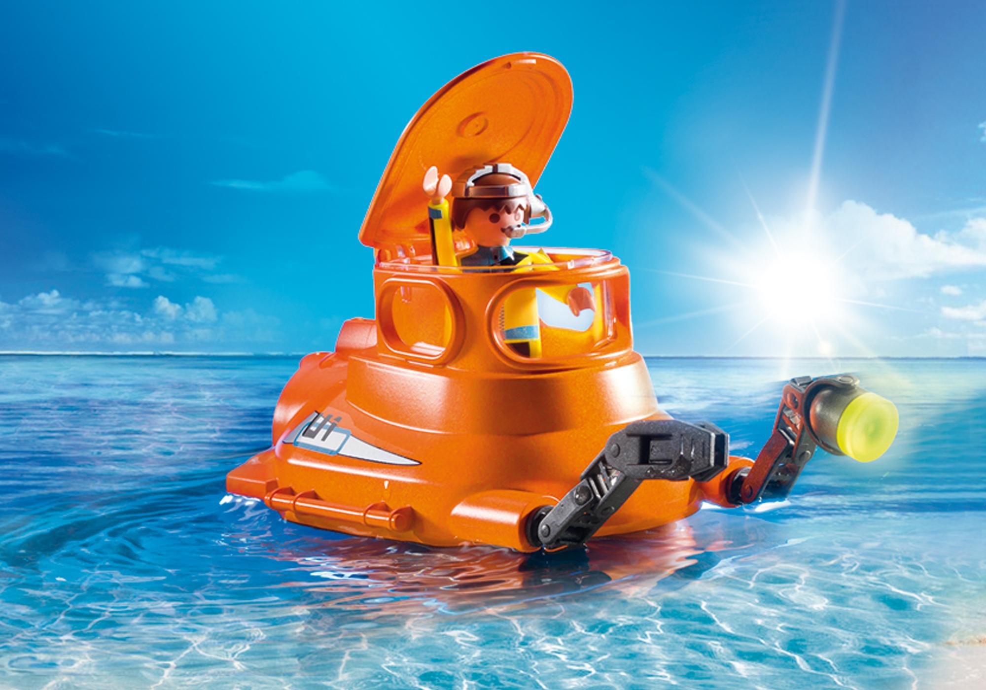 playmobil submarine with underwater motor