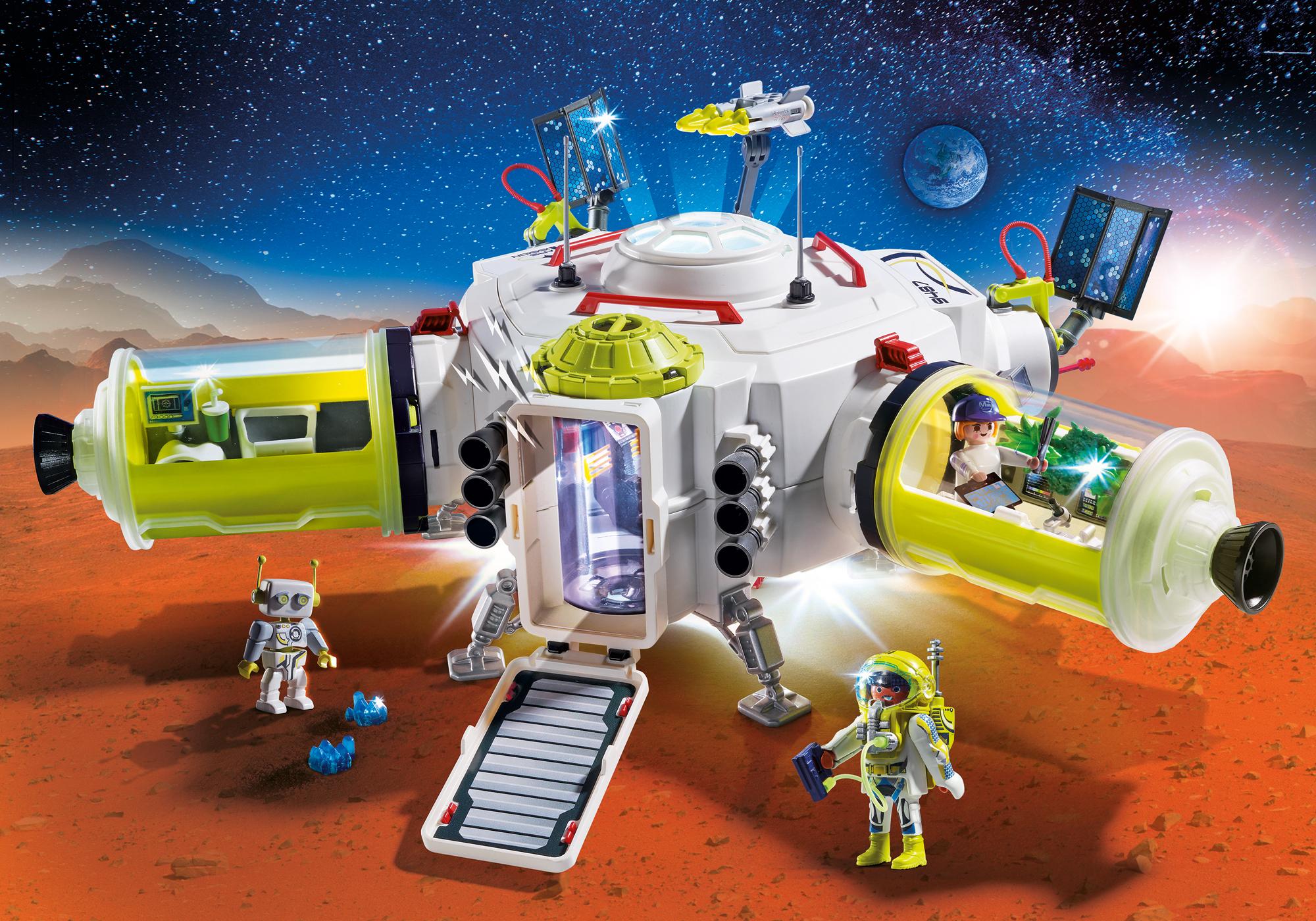 Playmobil Space Fusée Mars et Plateform de Lancement 9488 Espace, lumineux  + son