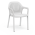 Chaise empilable blanc
