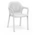 Silla apilable blanco