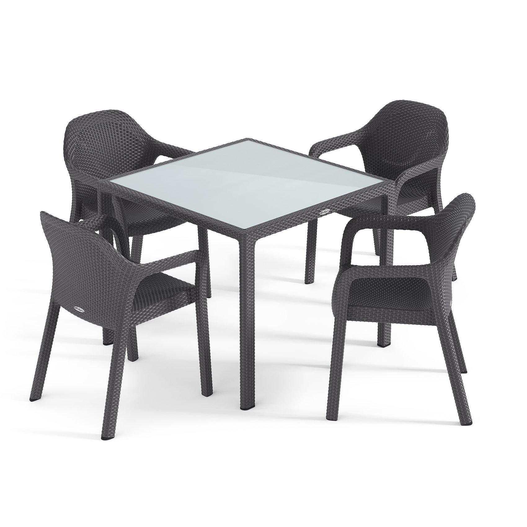 Gartengruppe 5er-SET granit