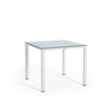 Mesa de comedor con tablero laminado de alta presión pequeña blanco thumb 0