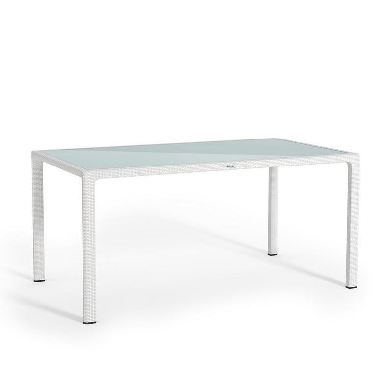 Large Dining Table White, White Frosted Glass Dining Table