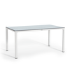 Esstisch mit HPL-Tischplatte groß weiß Thumb