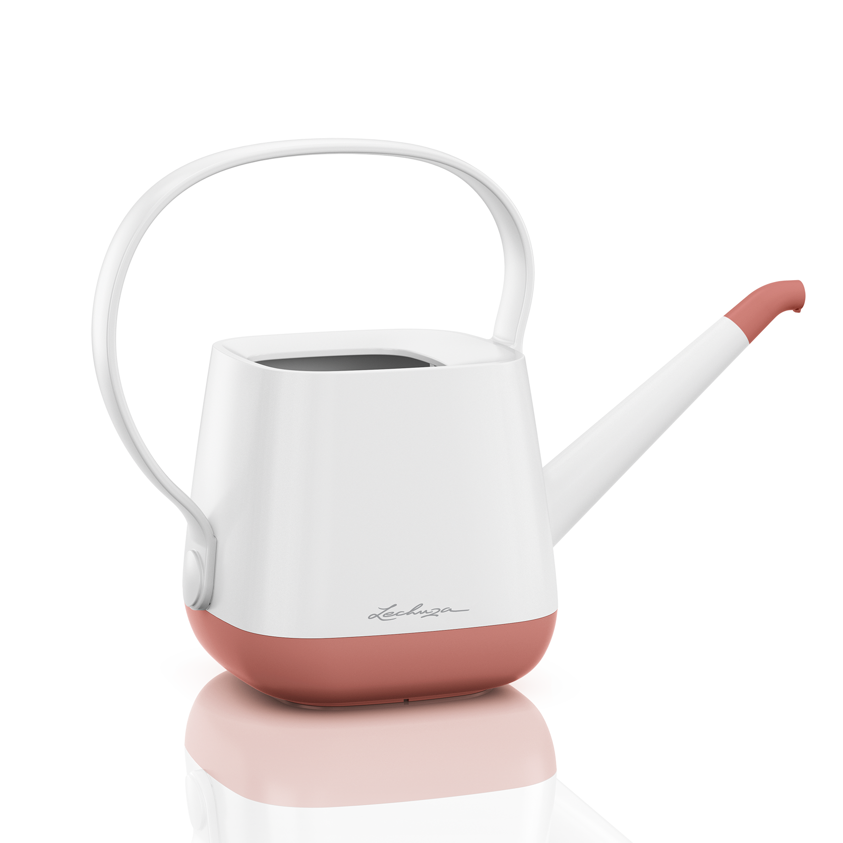 Arrosoir YULA blanc/rose poudr&eacute; satin&eacute;