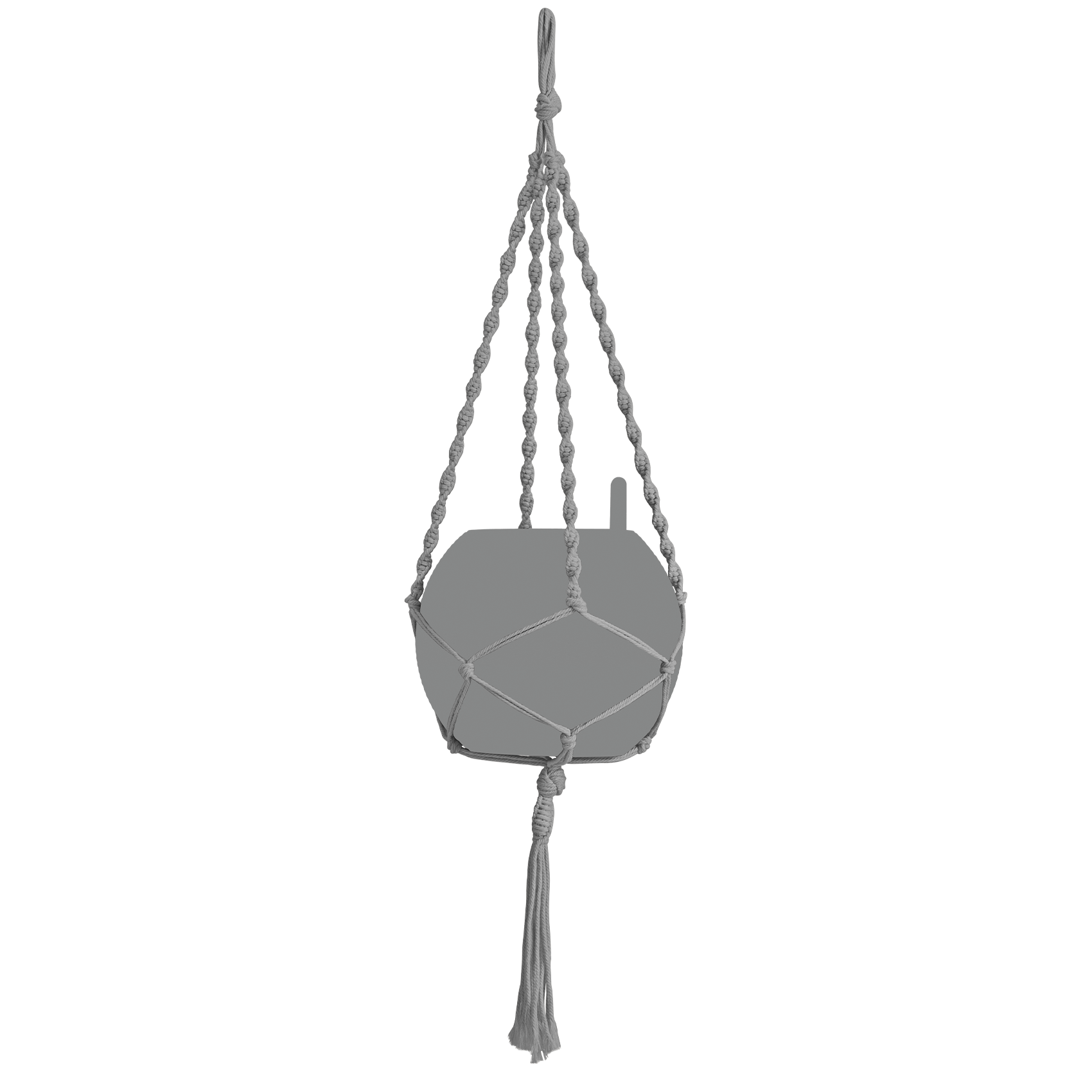 &Mu;&alpha;&kappa;&rho;&alpha;&mu;έ Cotton BOHO 90 grey