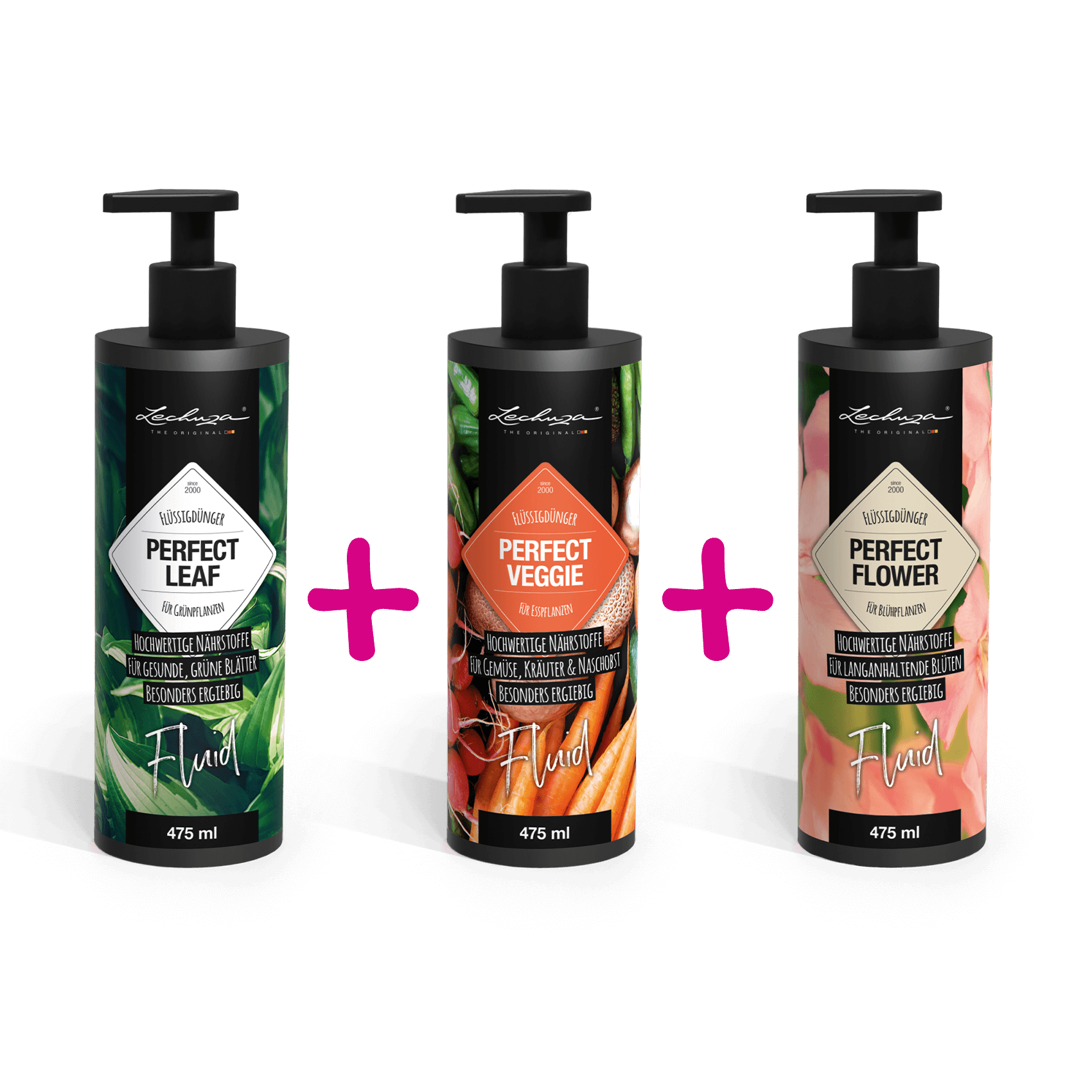 PERFECT LEAF FLUID 475 ml + PERFECT VEGGIE FLUID 475 ml + PERFECT FLOWER FLUID 475 ml