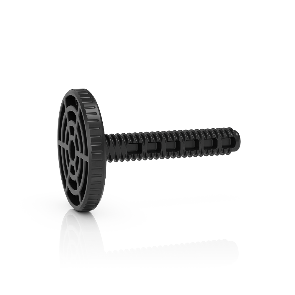 Support balconni&egrave;re &agrave; vis, noir, pour CUBE Color Triple&nbsp; (Contenu : 3 vis)