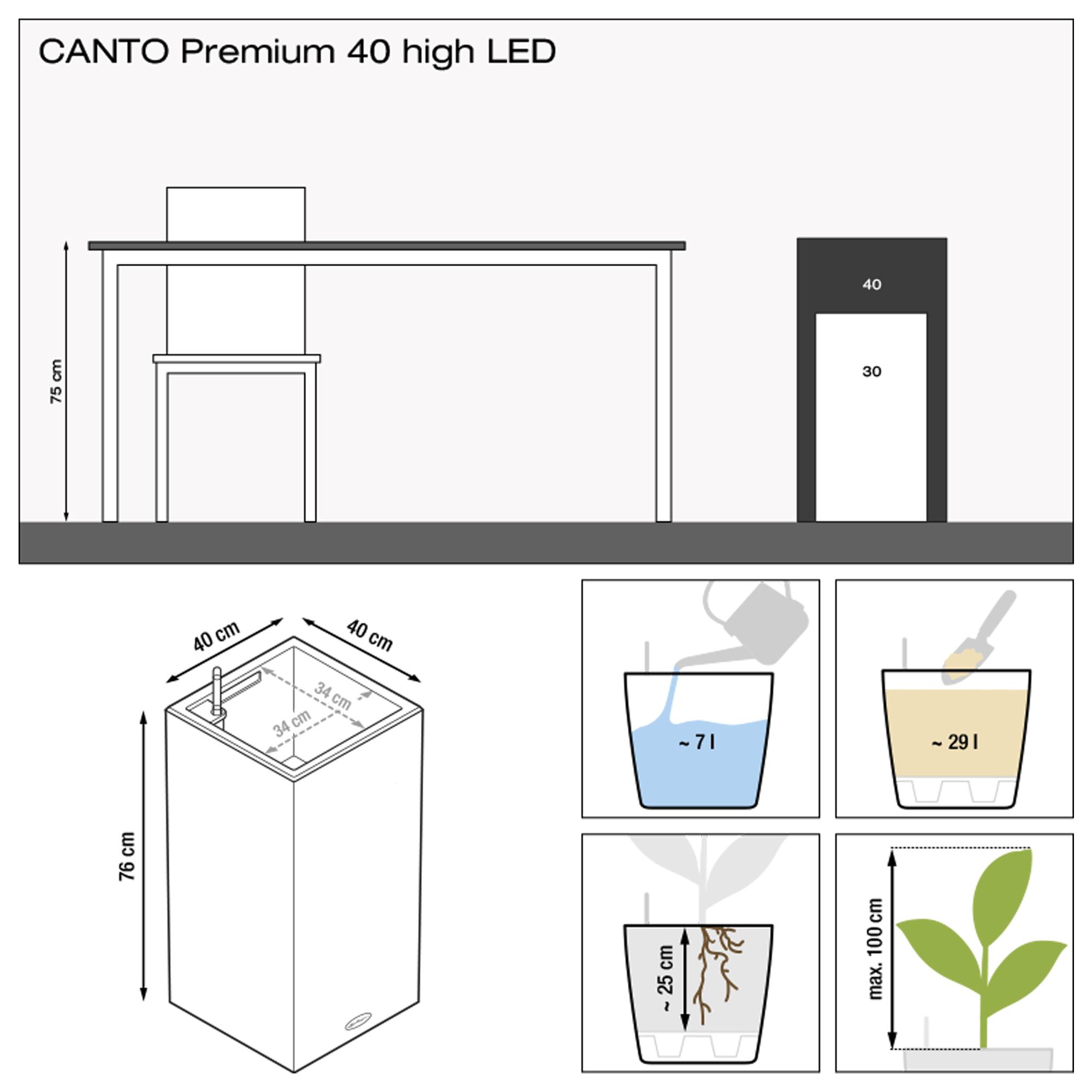 CANTO Premium 40 high LED silver metallic additional thumb 2