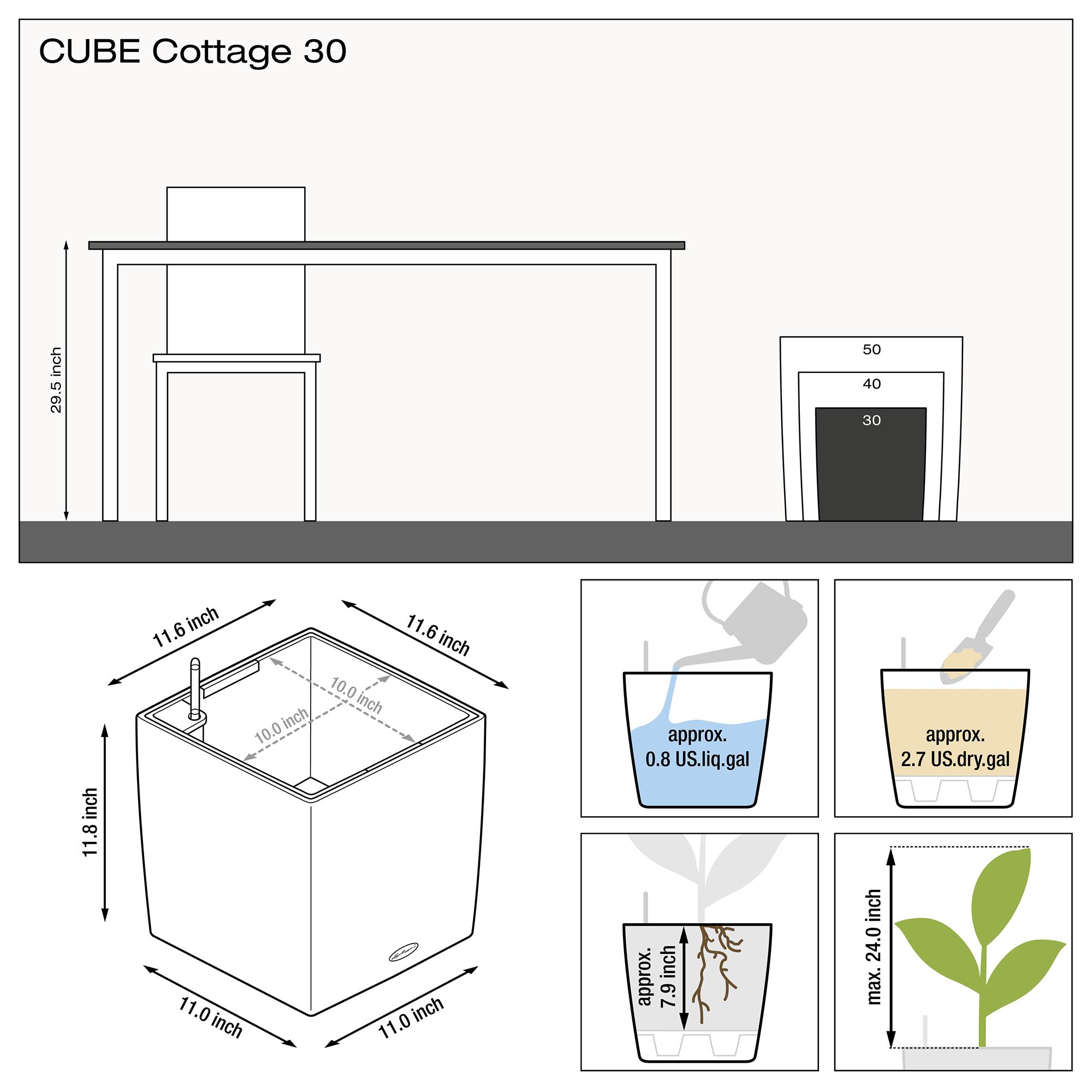 Cube Cottage 30 White