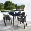Large dining table with HPL tabletop mocha additional thumb 3