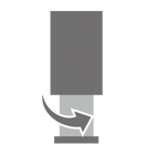Table leg: adjustment screws for stability