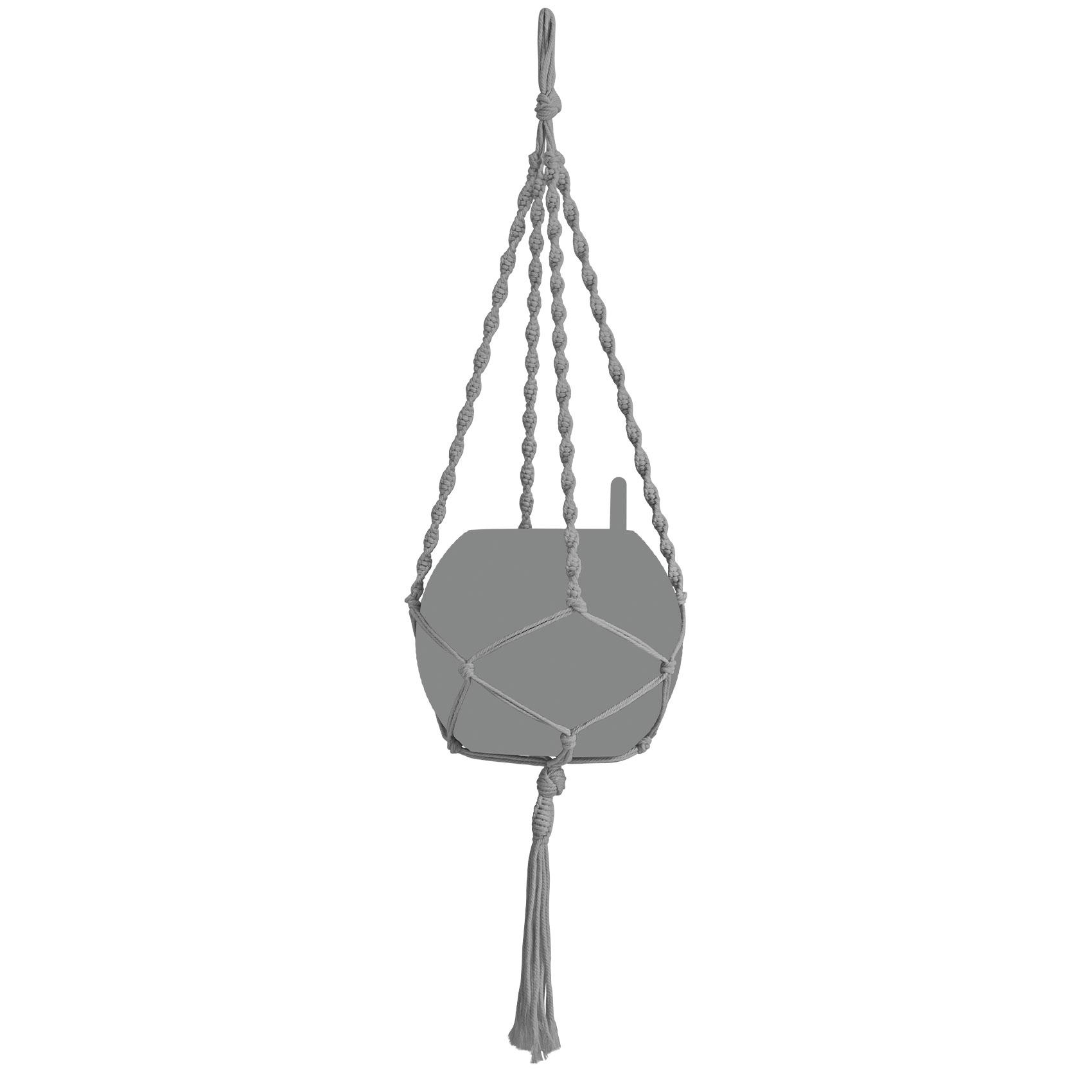 MAKRAMEE Cotton BOHO 120 gris