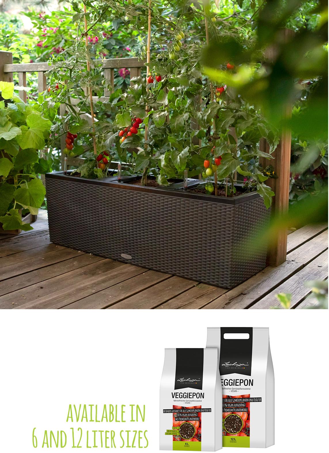 VEGGIEPON: available in 6 and 12 liter sizes