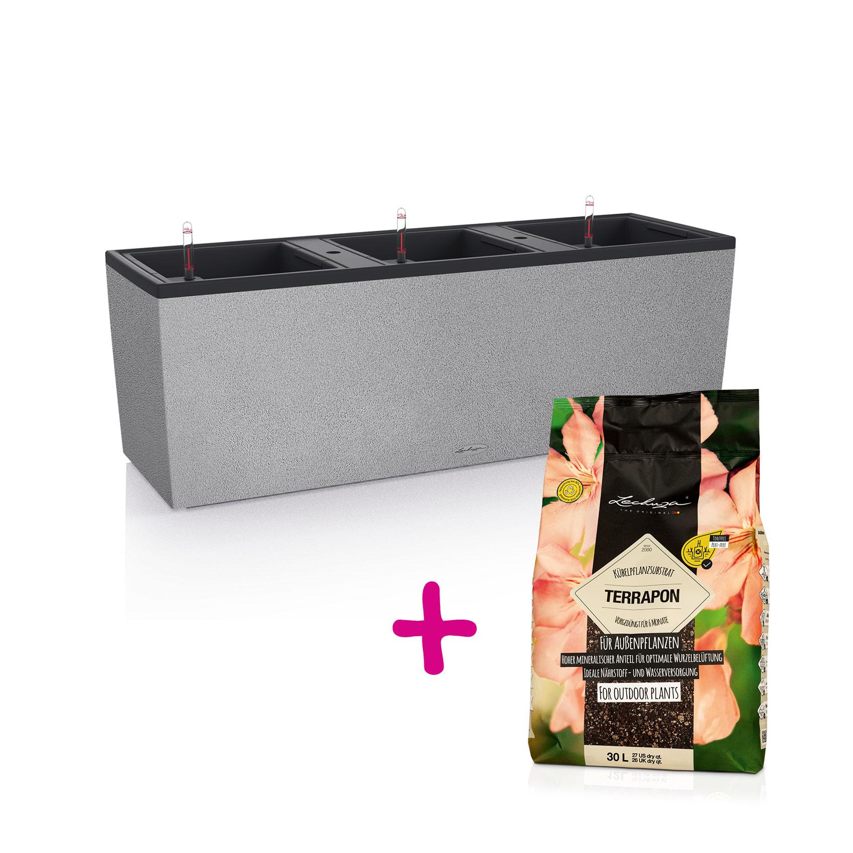 TRIO Stone 30 gris pierre + TERRAPON 30 litres*