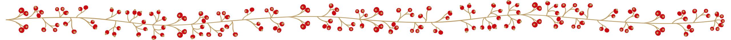 Christmas decoration garland with red berries