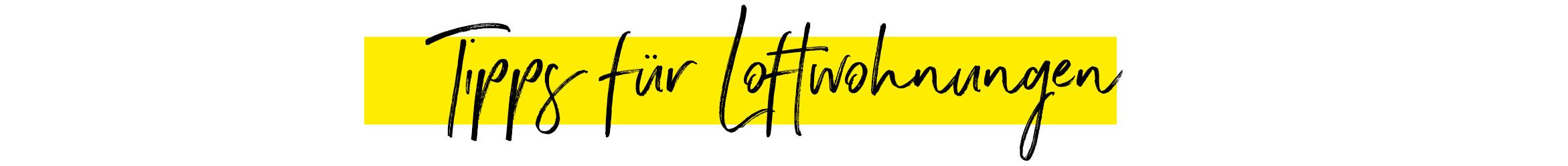 Tipps f&uuml;r Loftwohnungen