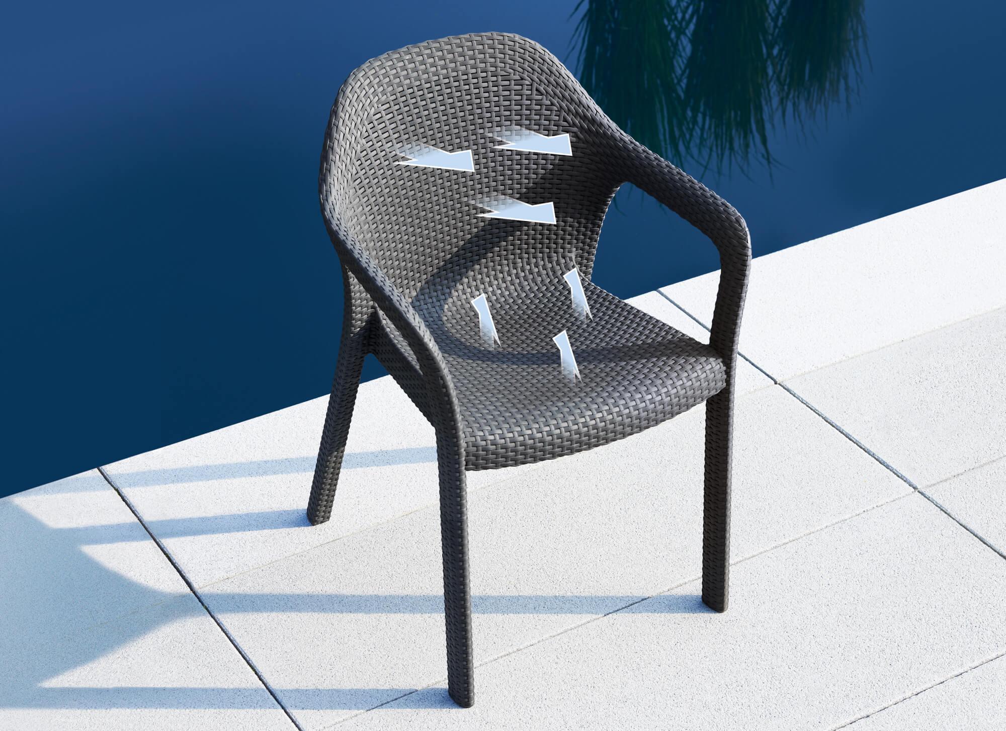 La chaise LECHUZA offre un confort d'assise sup&eacute;rieur