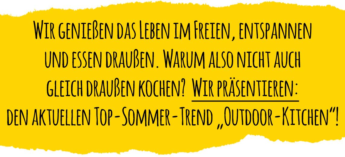 Der aktuelle Top-Sommer-Trend Outdoor Kitchen
