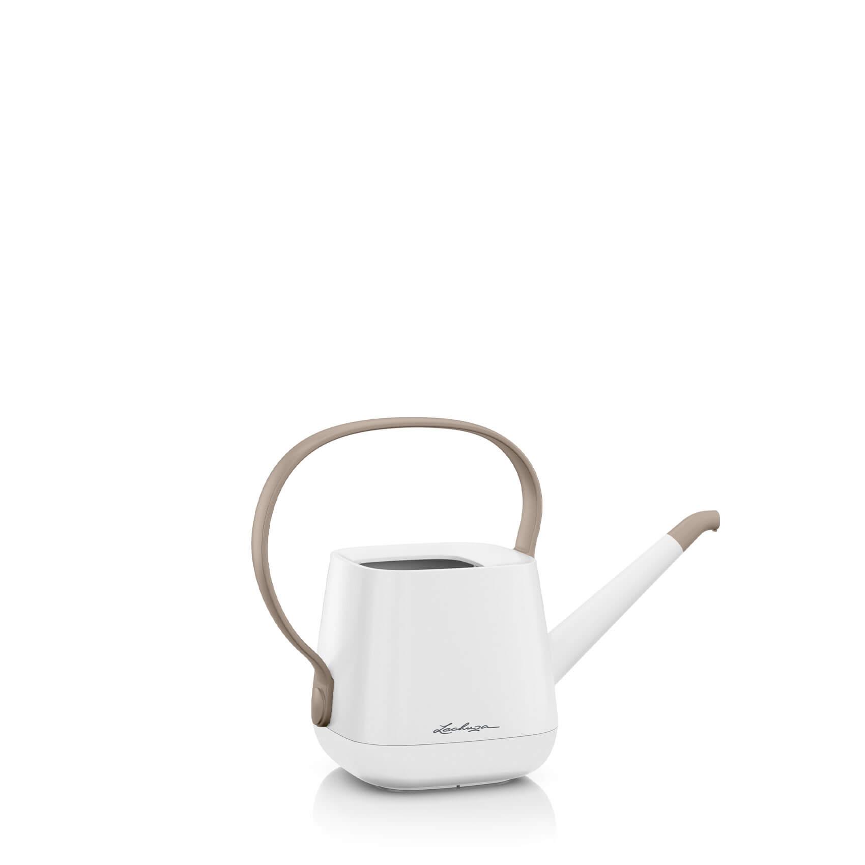Arrosoir YULA blanc/taupe satin&eacute;