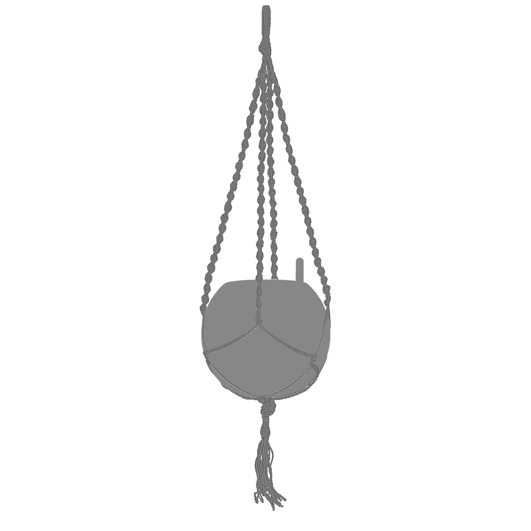 MAKRAMEE BOHO 90 anthracite