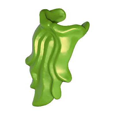 30026090_sparepart/BEARD: GOBLIN BOY, LD.GRN