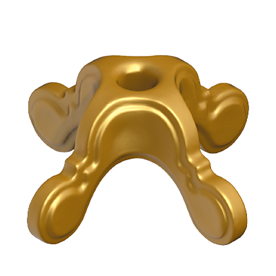 30204690_sparepart/BASE FOR CANDLE STICK GOLD
