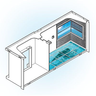 30210663_sparepart/BODY OF TAKE-ALONG BUILDING 2 ROOMS WHI