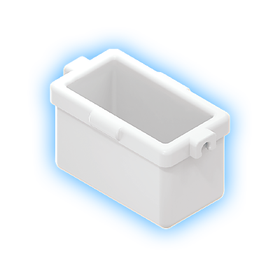 30216130_sparepart/SQUARE BUCKET II,WHITE
