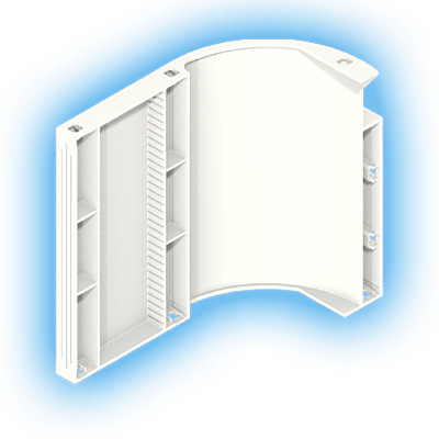 30228842_sparepart/Partie de mur arrondie